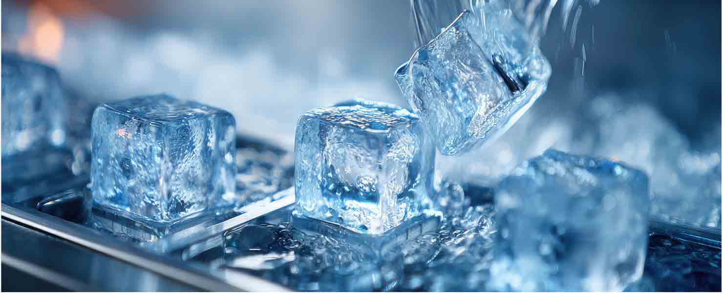 Ice Cubes In A Tray