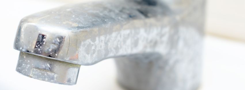 Dirty, corroded faucet