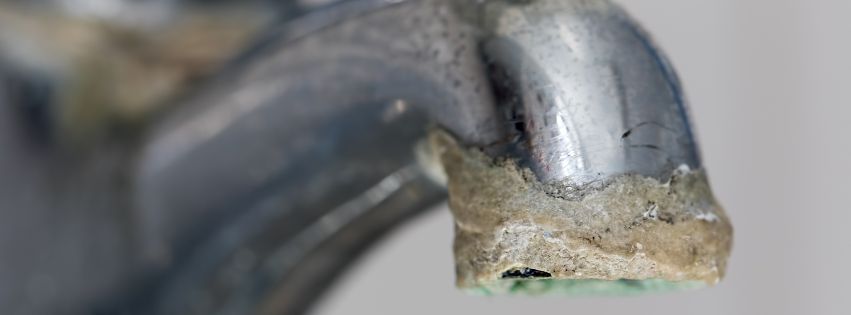 Corroded faucet