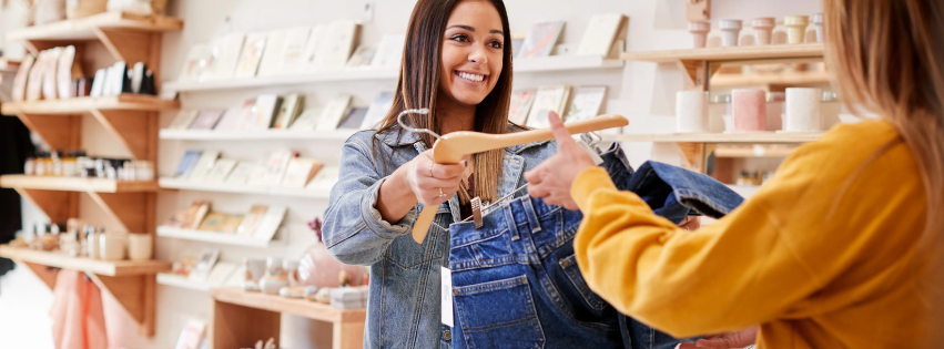 A store transaction.