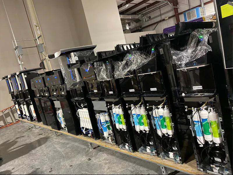 Bottleless Nation water and ice dispensers prepared for delivery